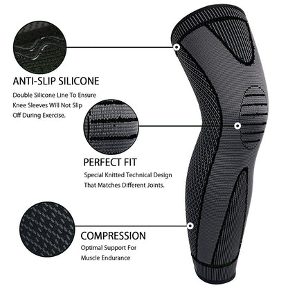 1 pair of Full Leg Knee Pads with Support Belt