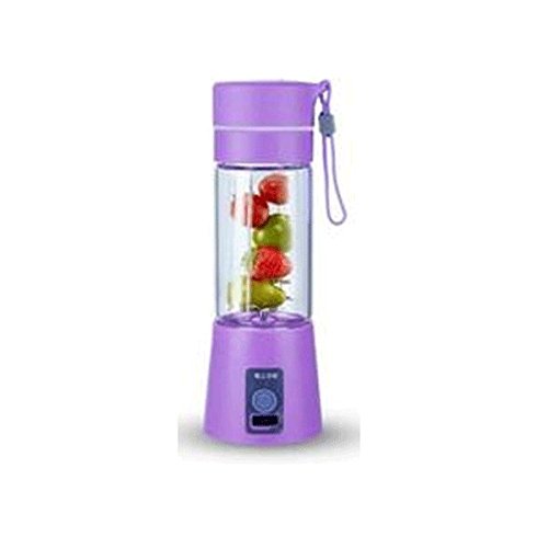 Rechargeable Portable Mini Juicer Blender – 6 Blades, 380ml Outdoor Juicing Cup [Random Color]