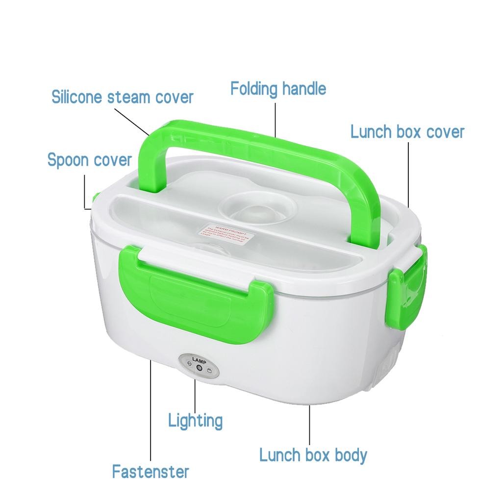 Electric Lunch Box,Stainless Steel Lunch Box – Durable, Leak-Proof, Food-Grade Container for Office, School, Travel & Meal Prep