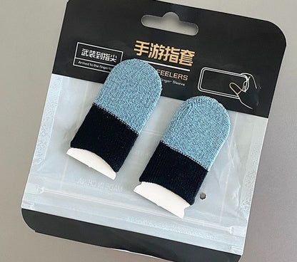 Pair of Gaming Finger Sleeves Sweat Proof Breathable Thumb Sleeves For Mobile Gaming Durable Quality Comfortable Fit