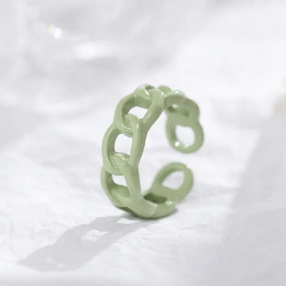 BRJ-180 Metal Funky Korean Rings –Blue