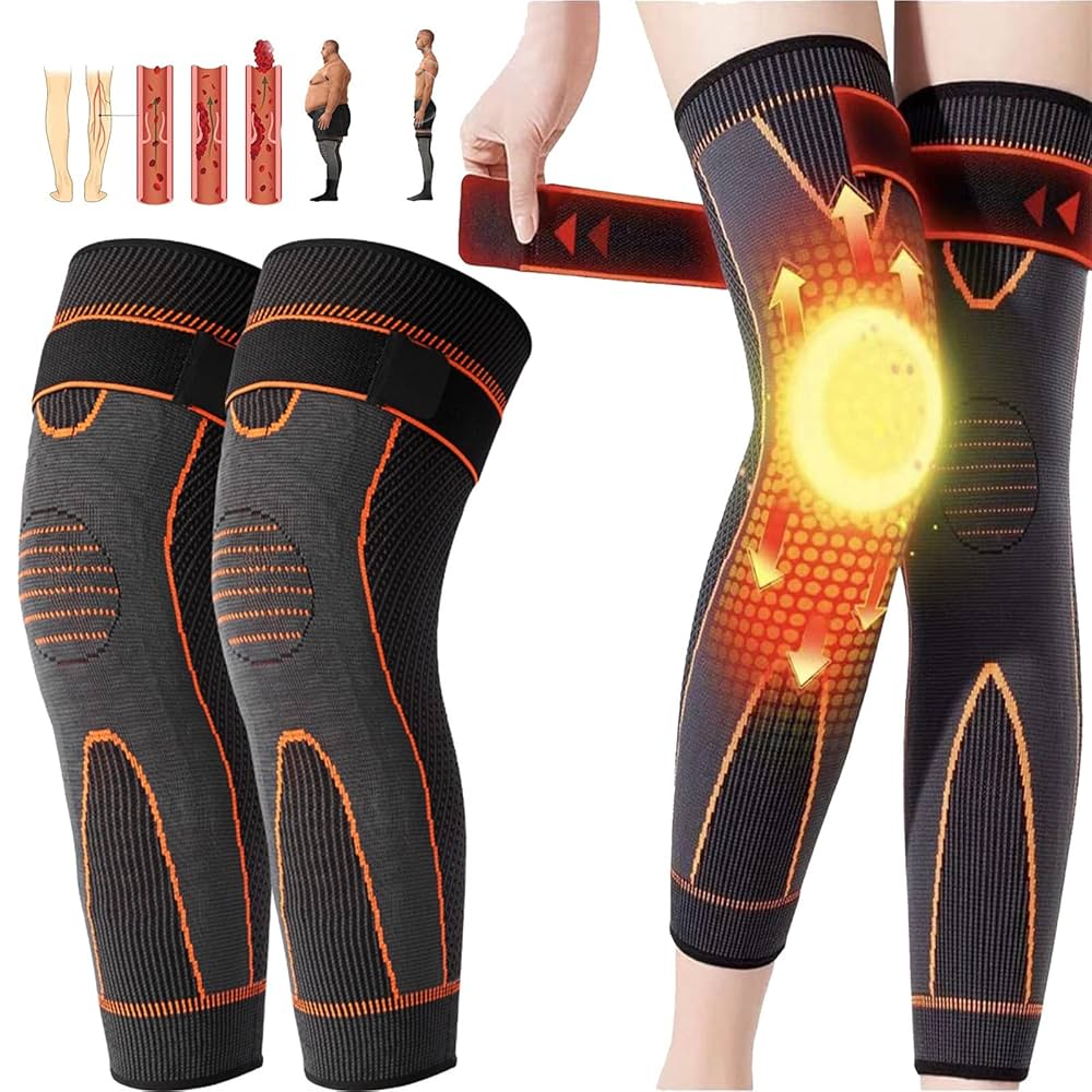 1 pair of Full Leg Knee Pads with Support Belt